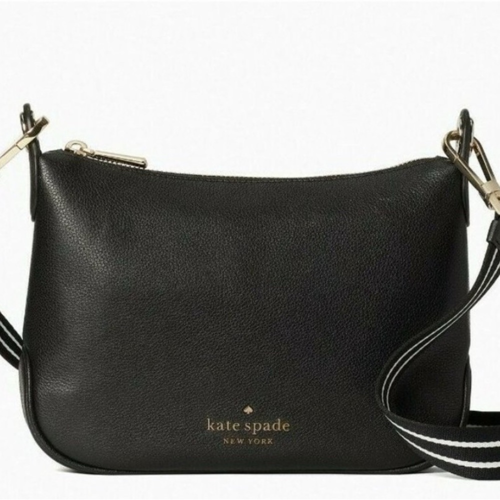 Kate Spade Rosie Crossbody Bag - Black Pebbled Leather